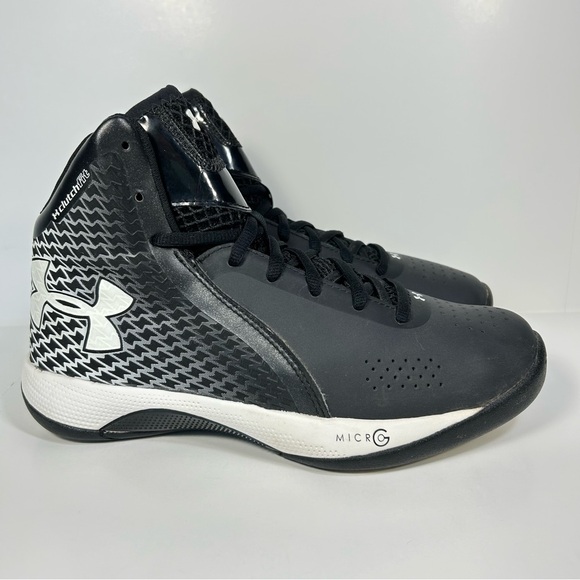 Under Armour Micro G Torch Black White Basketball Shoes Sneakers; Women’s Sz 7.5 - Picture 1 of 15